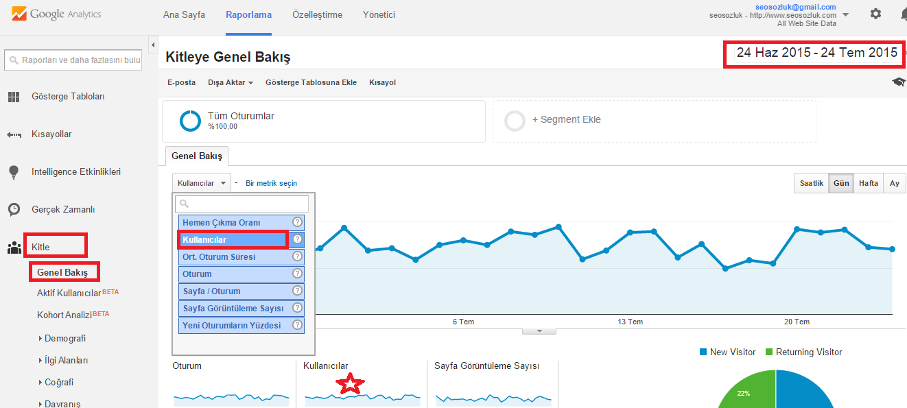 website google analytics trafik