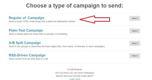mailchimp regular ol