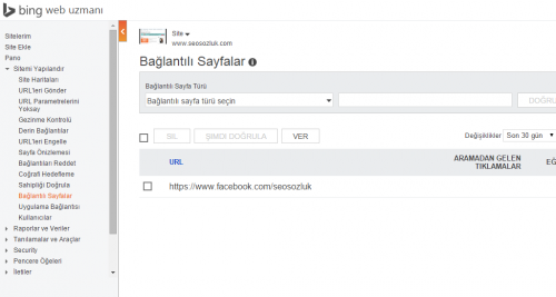 bağlantılı sayfalar