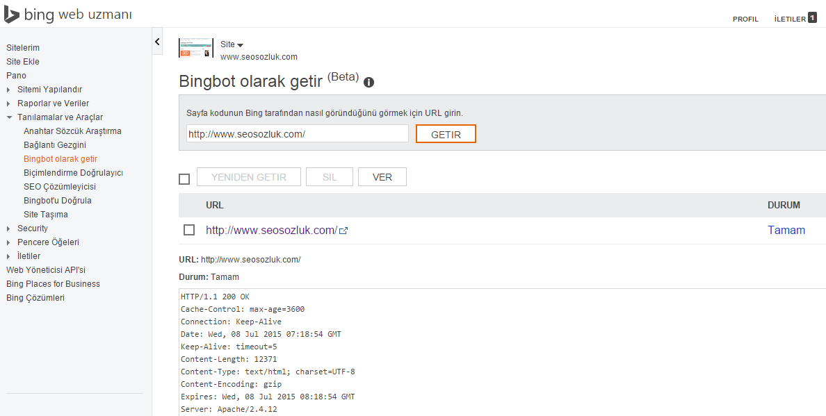 bing gibi getir