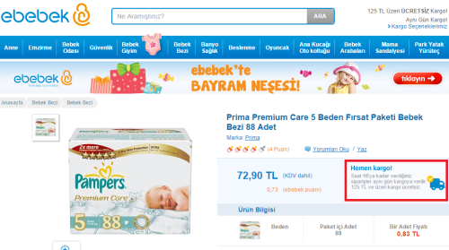 kargo seçenekleri