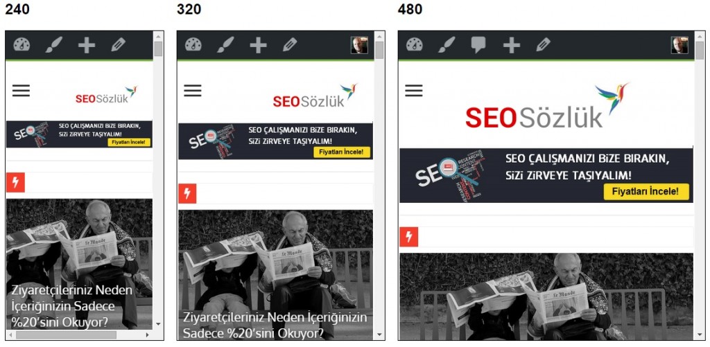 seosozluk responsive görünüm