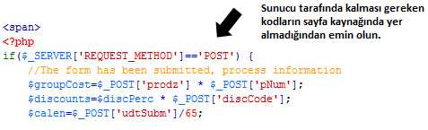 sunucu kodları