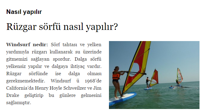 rüzgar sörfü seo