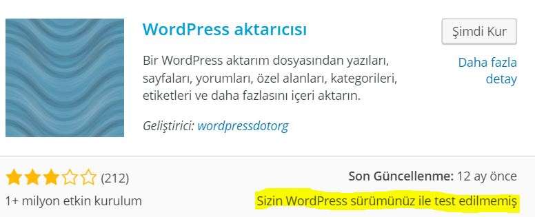 Wordpress SEO Nasıl Yapılır wordpress-eklenti-test-edilmemiş