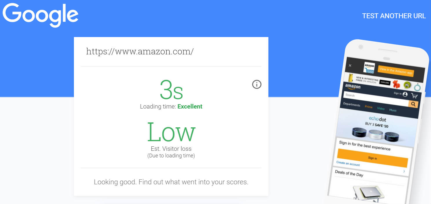 amazon site hızı