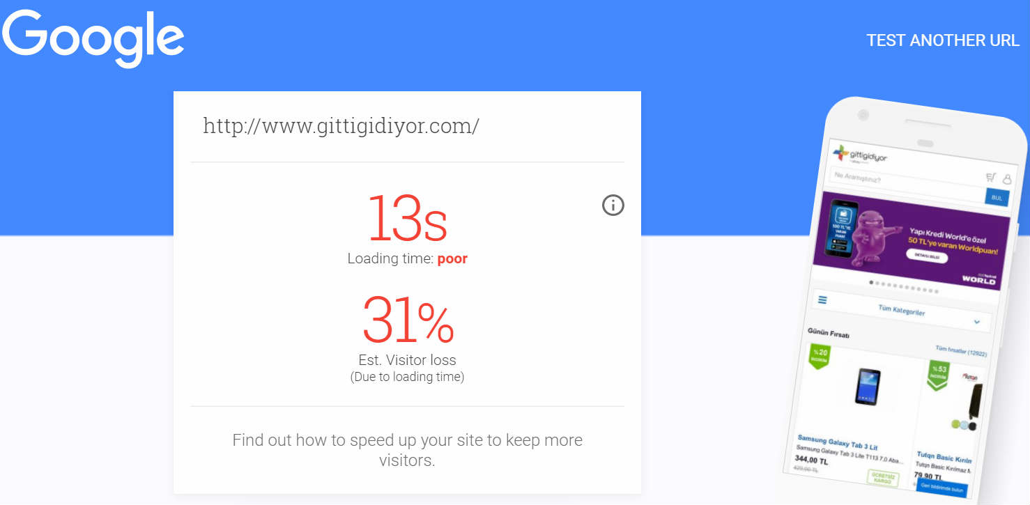 gitti gidiyor site hızı